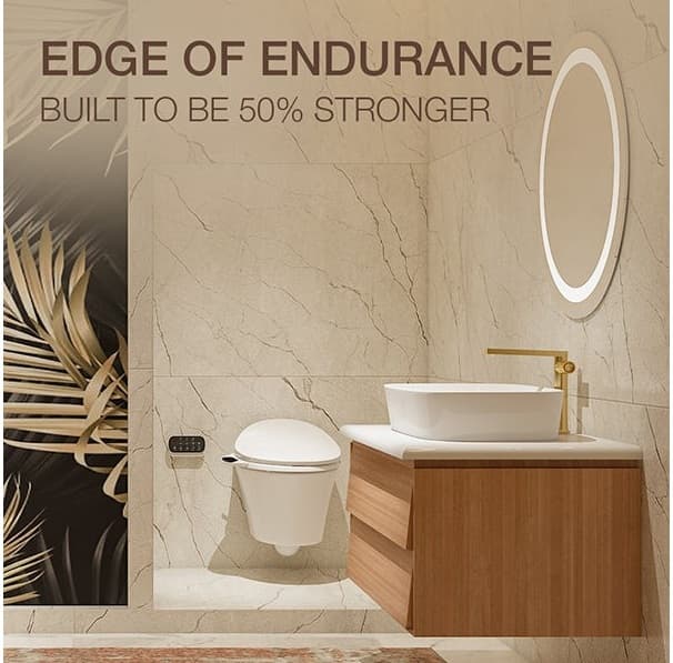 ModernLife® Edge 600 mm Edge Wash Basin Without Tap Hole |White Finish — image 5