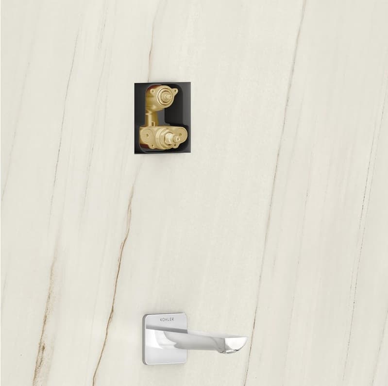 Autosense 235+ Concealed Part For 2 Outlets Thermostatic Concealed Diverter | Compatible With Exposed Parts K-20742IN-9FP-BV, K-20742IN-9FP-CP, K-20742IN-9FP-AF, K-20742IN-9FP-BL, K-20742IN-9FP-RGD, K-24431IN-9FP-BV Sold Separately — image 2