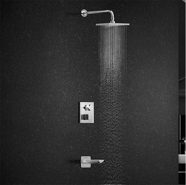 AutoSense Exposed Part For 2 Outlets Thermostatic Concealed Diverter | Compatible With Concealed Part (K-20740IN-A-NA Sold Separately) | Chrome Finish — image 2