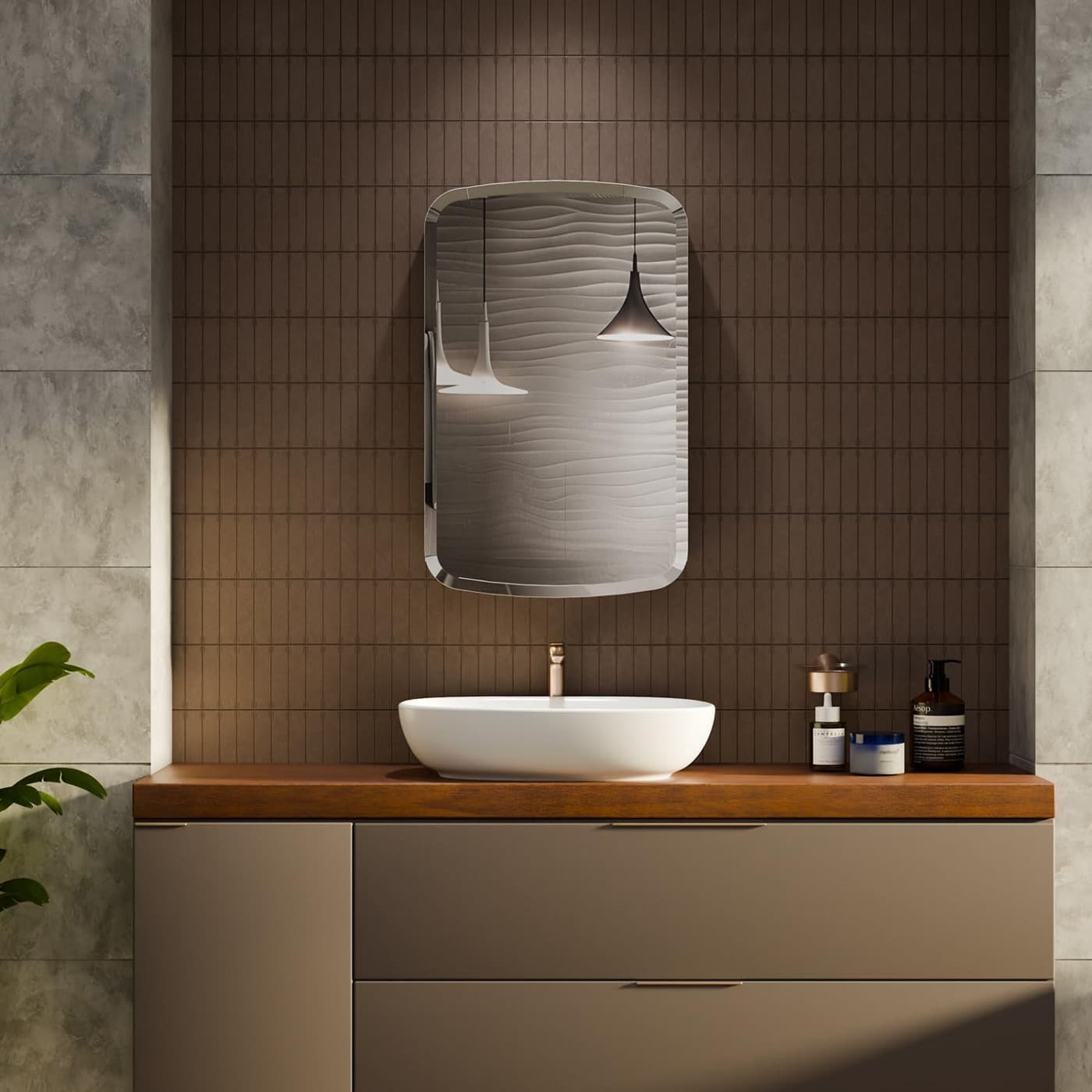 Premium Mirror Cabinet 508mm x 787mm | Rectangular Shape — image 3