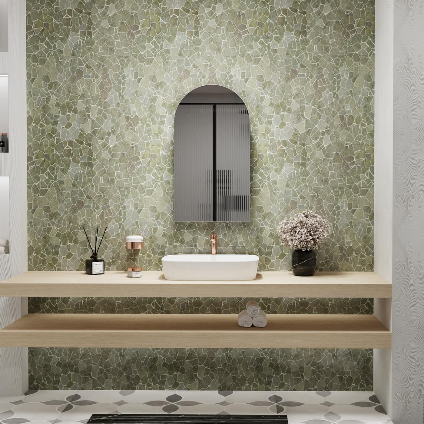Premium Mirror Cabinet XL 508mm x 914mm | Arch Shape — image 3