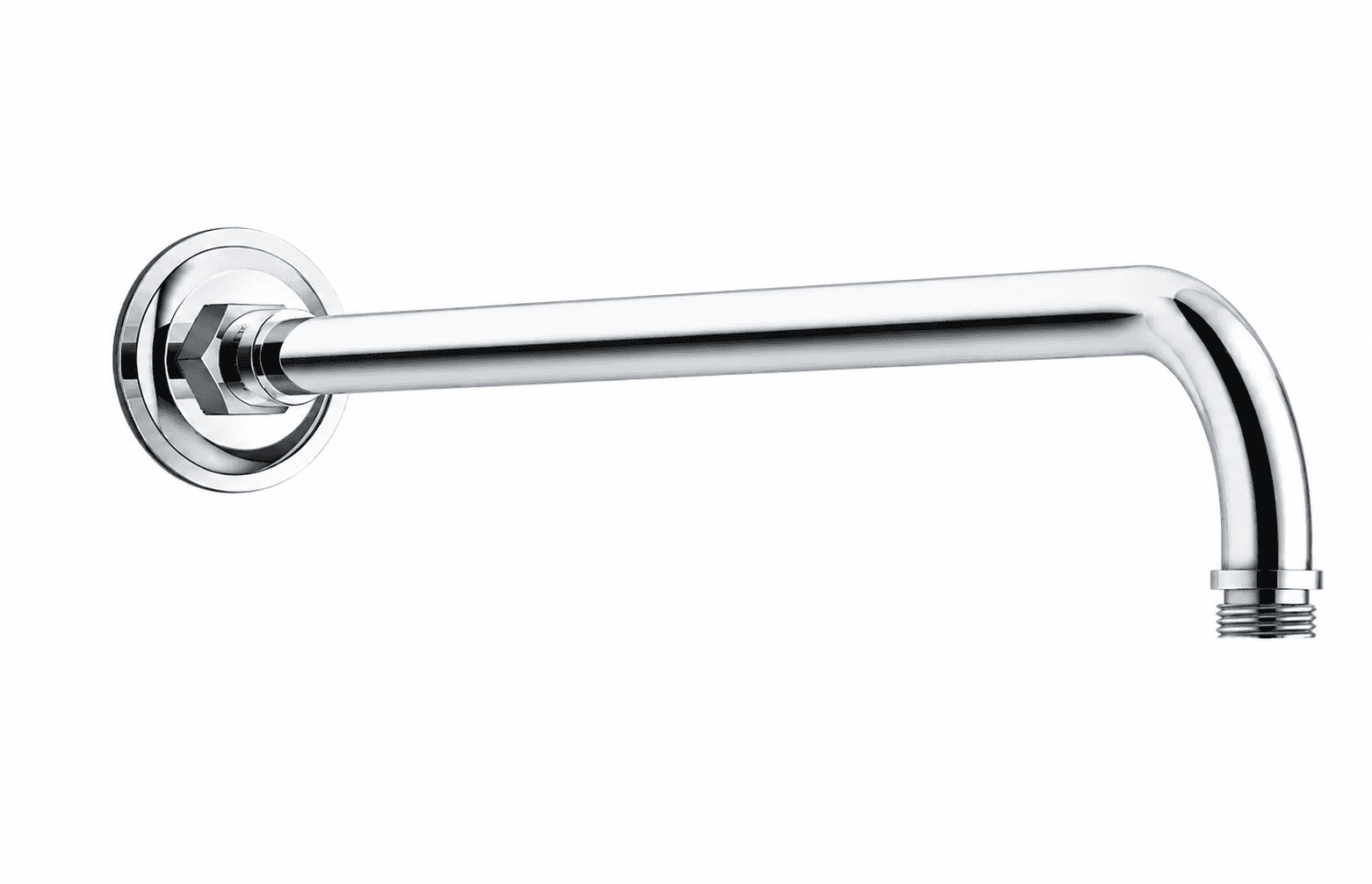 Overhead Shower Arm Round 463 mm With Wall Flange | Chrome Finish — image 1