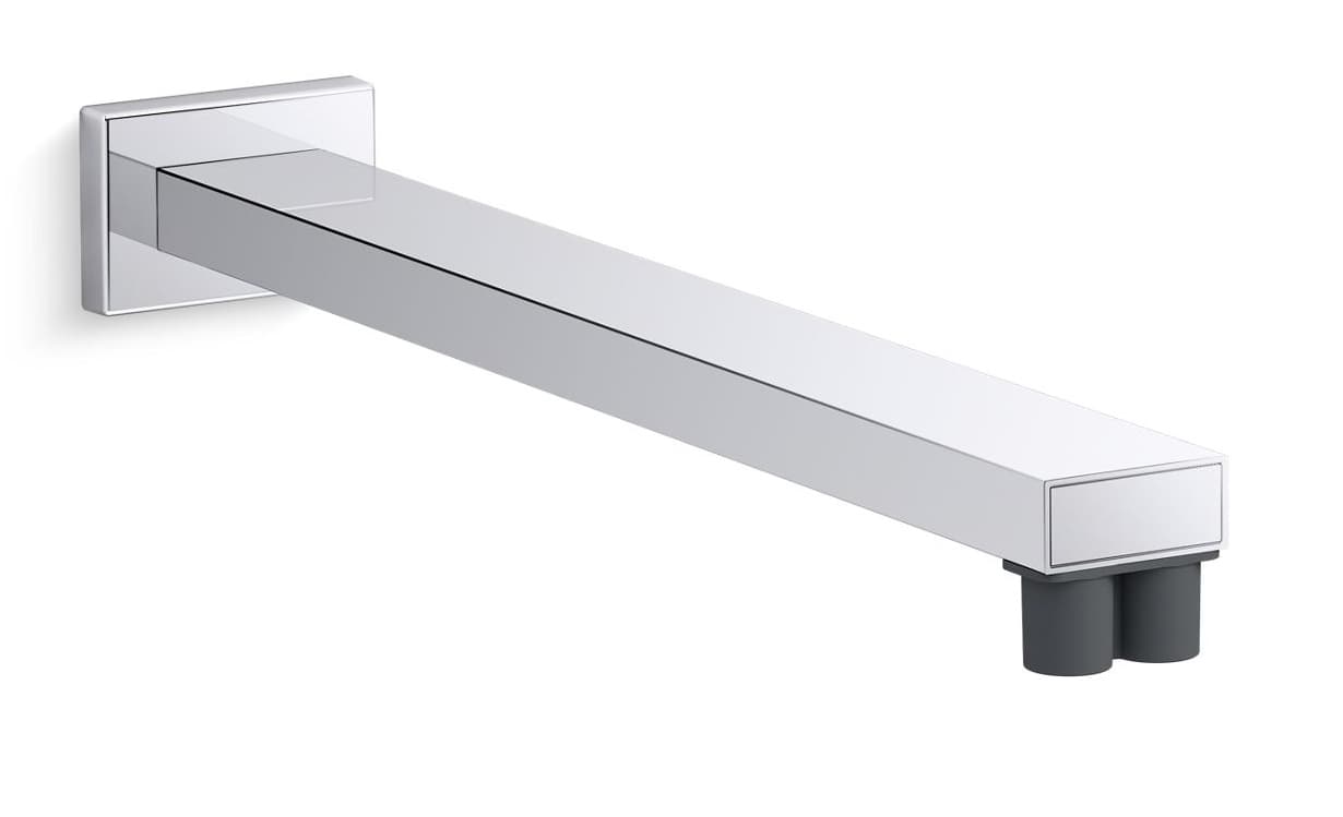 Overhead Shower Arm Round 398 mm With Wall Flange | Chrome Finish