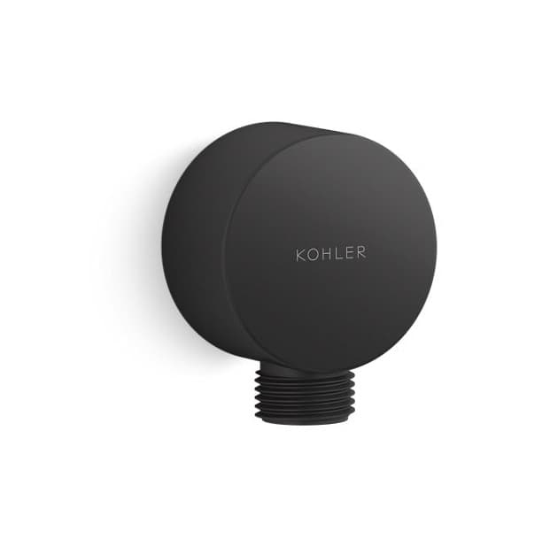 Wall-Mount Water Supply Elbow For Hand Shower | Matt Black Finish — image 1