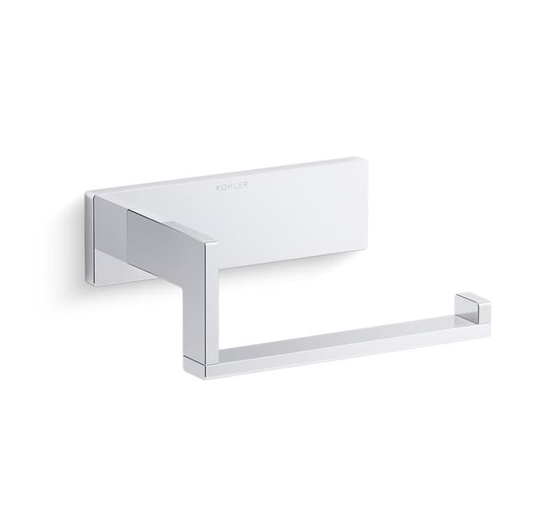 Toilet Paper Holder Square | Chrome Finish
