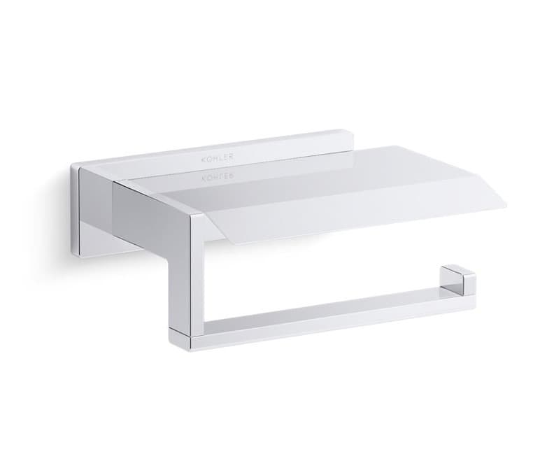 Toilet Paper Holder Square | Chrome Finish — image 1