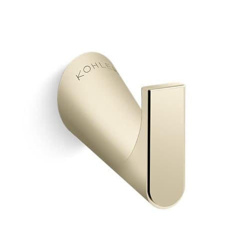 Complementary™ Single Robe Hook | French Gold Finish