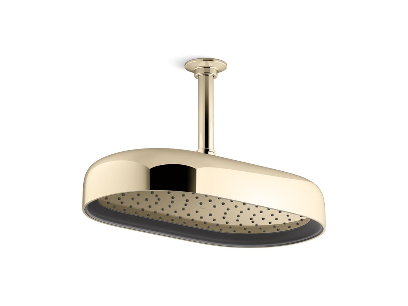 Overhead Rain Shower Oblong 353 mm | French Gold Finish