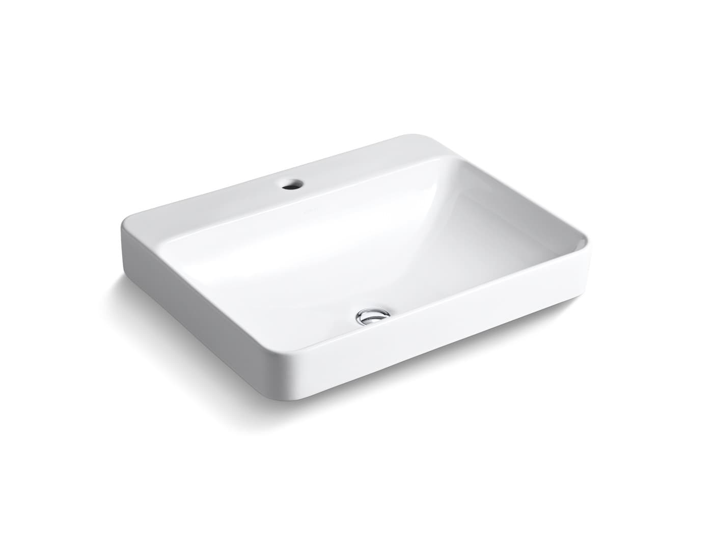 Forefront™ 585 mm Rectangular Wash Basin WithTap Hole |White Finish — image 1