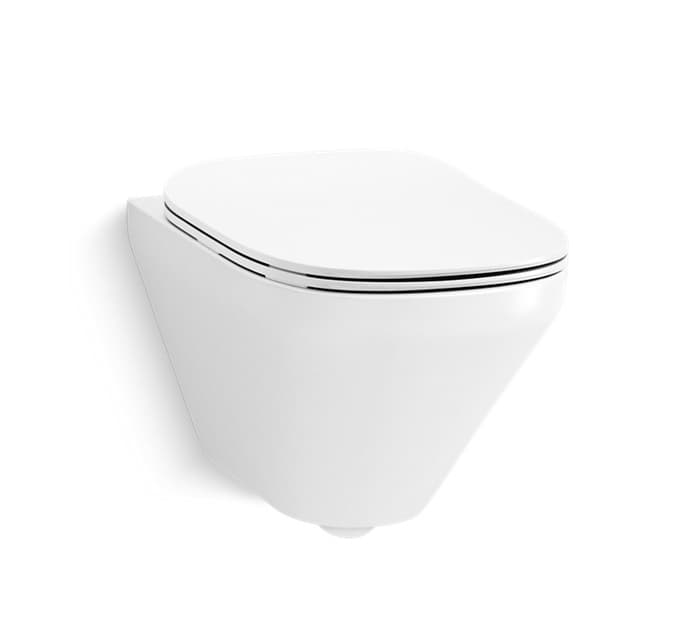 ModernLife Edge™ Toilet With Quiet-Close™ UF Seat Cover | Must Order: Plastic Outlet Connector (K-1527926) (Sold Separately) | White Finish