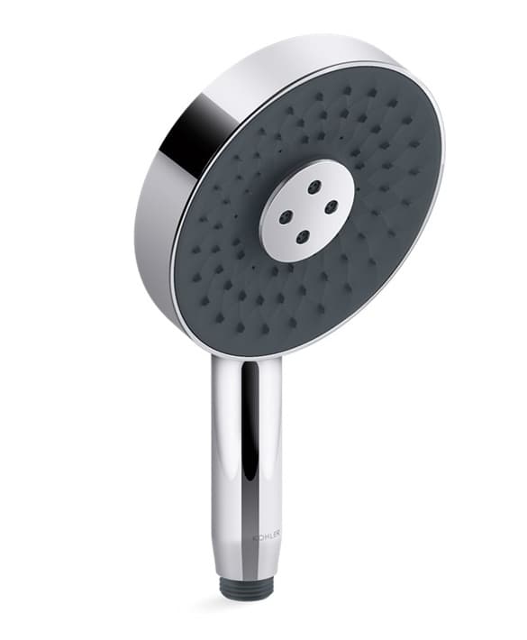 Hand Shower 127 mm Dia With 3 Flow | Compatible With Flexible Hose (K-12067IN-CP) & Bracket (K-9040IN-CP) Sold Separately | Chrome Finish — image 1