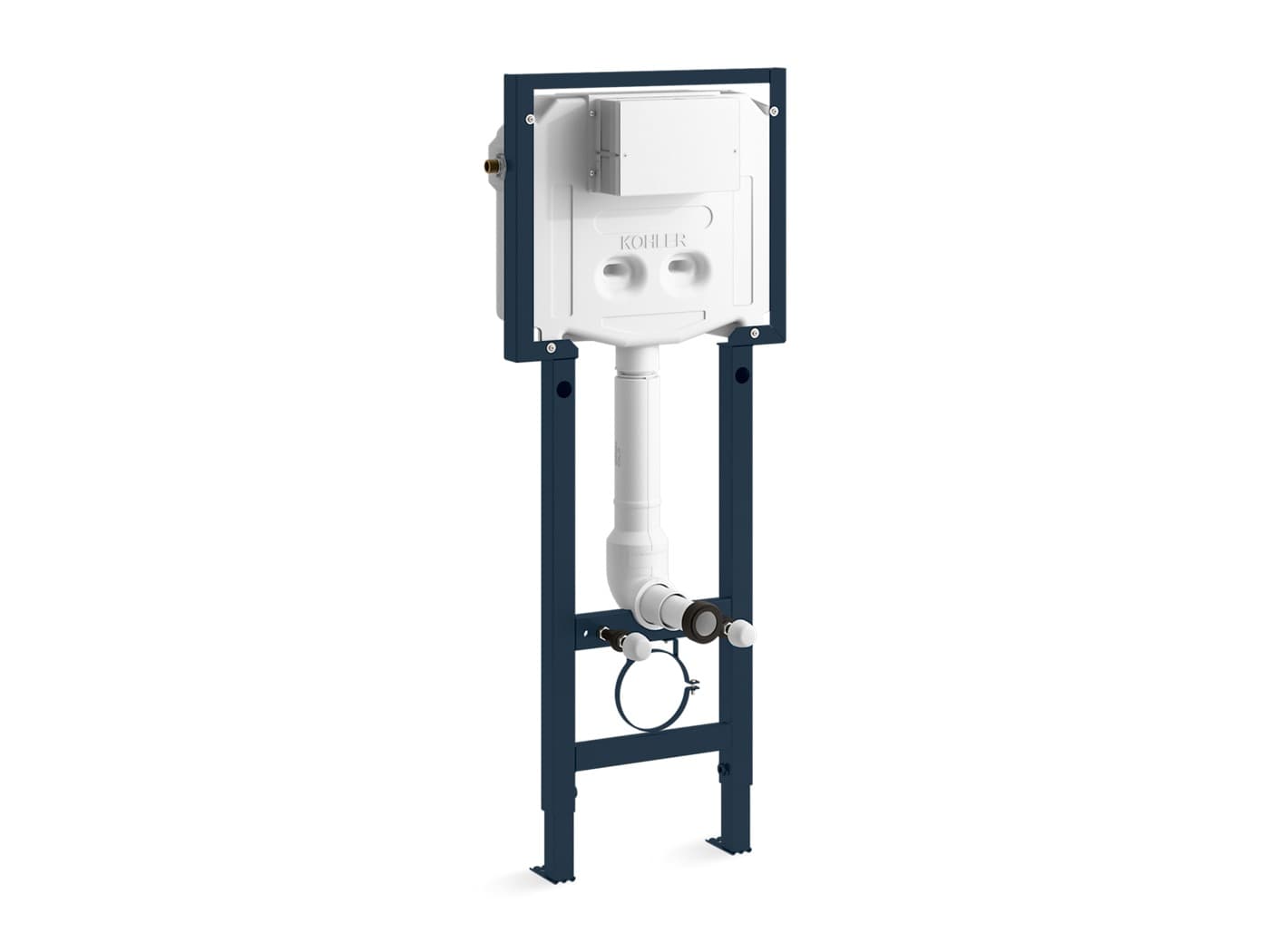Evo Fit+™ Pneumatic Concealed Tank With Full Frame | Finish: White