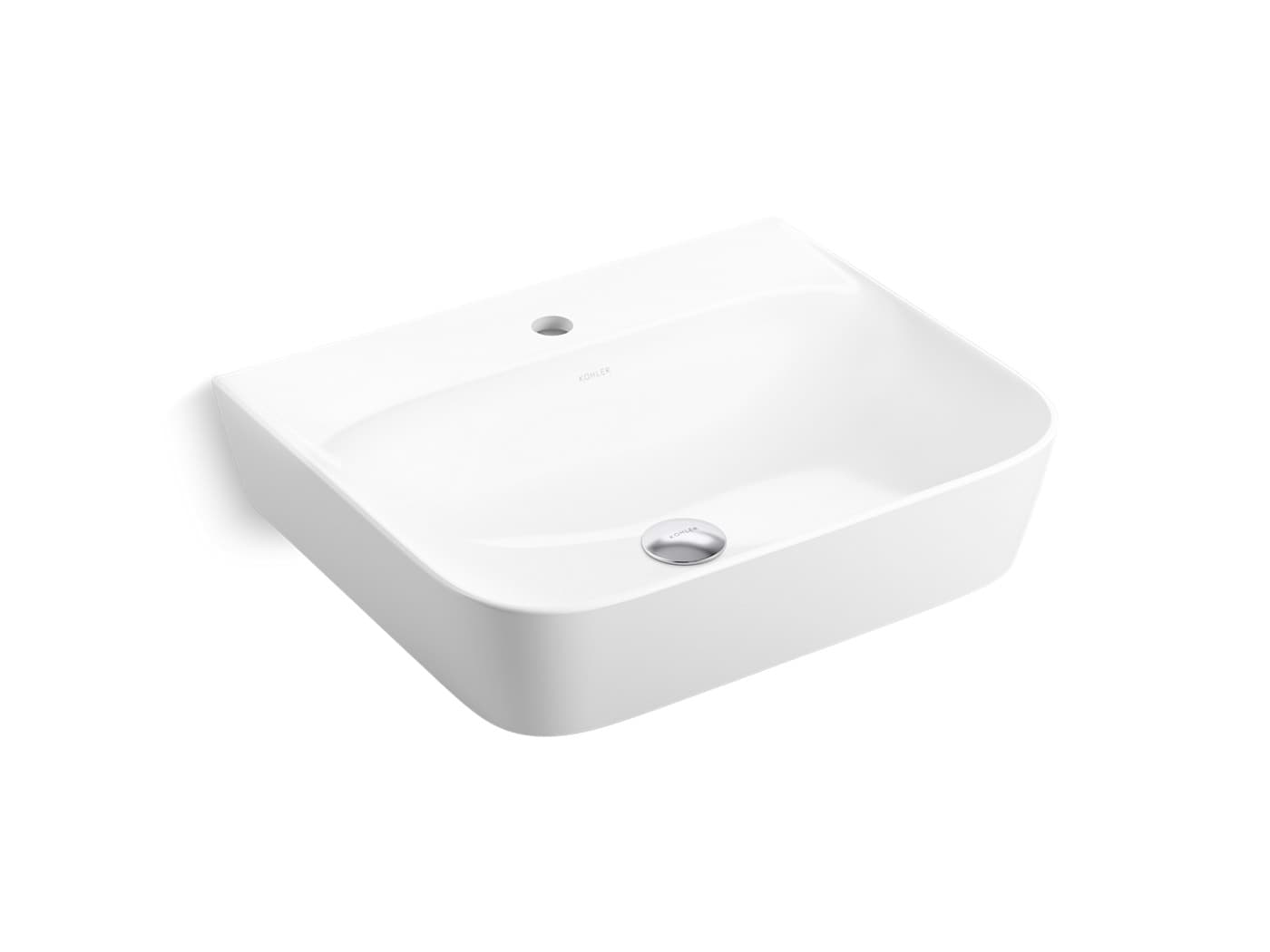 APT™ Wash Basin 550 mm With Tap Hole | White Finish