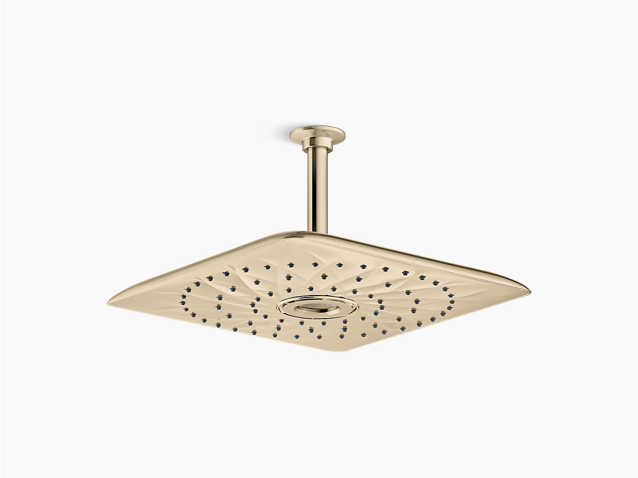 Overhead Shower Oblong 305mm | French Gold Finish — image 1