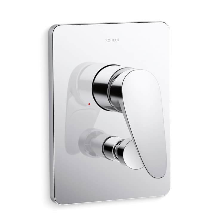 Fluence Aqua Turbo 235 Exposed Part For High Flow Single Lever Concealed Diverter | Compatible With Concealed Part (K-882IN-NA Sold Separately) | Chrome Finish