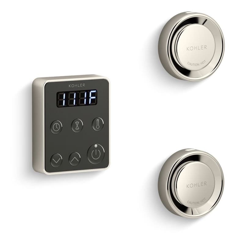 Invigoration™ T&EM Steam Generator Control Kit | Brushed Bronze Finish