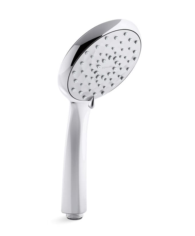 Hand Shower 117 mm Dia  With 3 Flow | Compatible With Flexible Hose (K-12067IN-CP) & Bracket (K-9040IN-CP) Sold Separately | Chrome Finish
