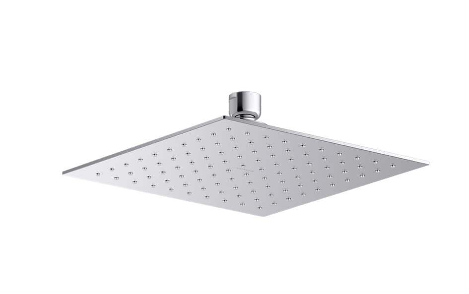 Overhead Rain Shower Stainless Steel Square 203 mm | Chrome Finish