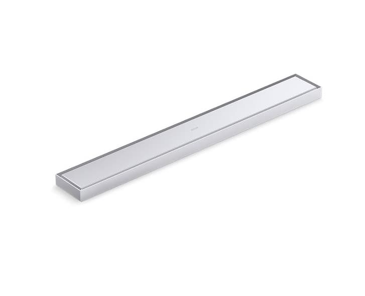 Large Hidden Floor Drain 600 × 80 × 20mm | Chrome Finish