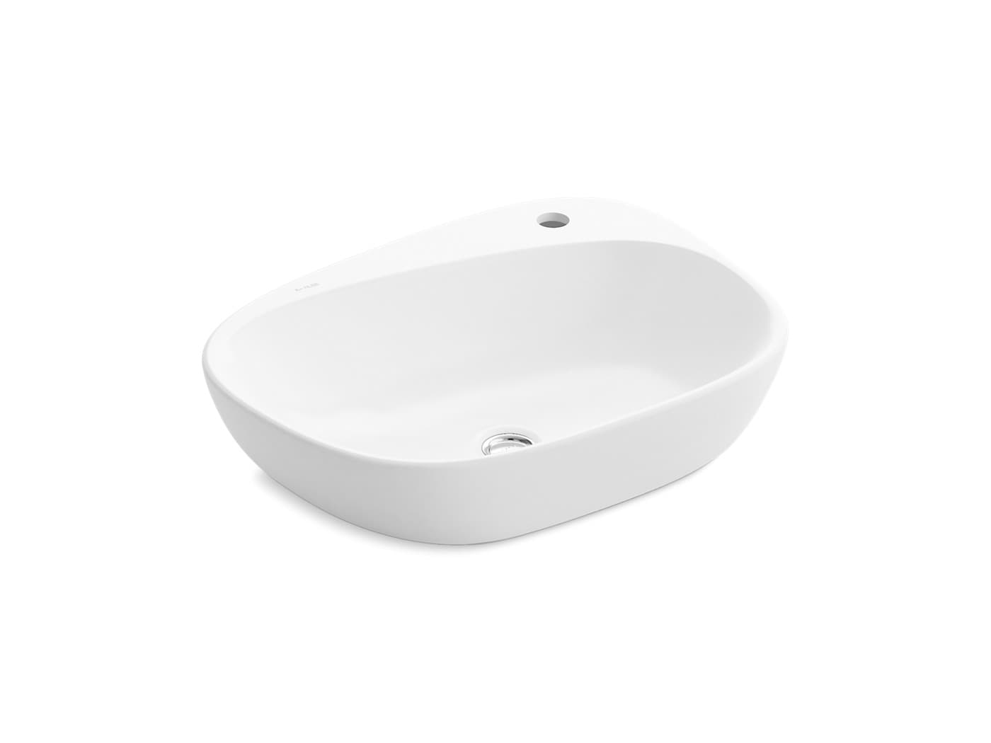 Kankara™ 568 mm Rectangular Wash Basin With Tap Hole | White Finish — image 1