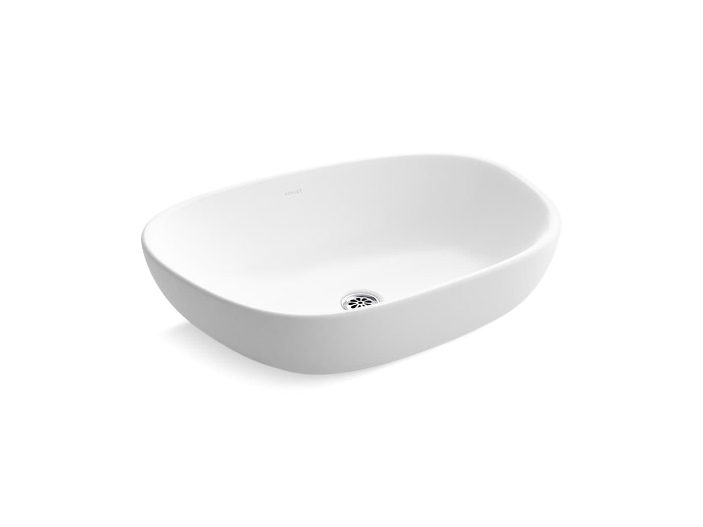 Kankara™ 564 mm Wash Basin Without Tap Hole |White Finish — image 1