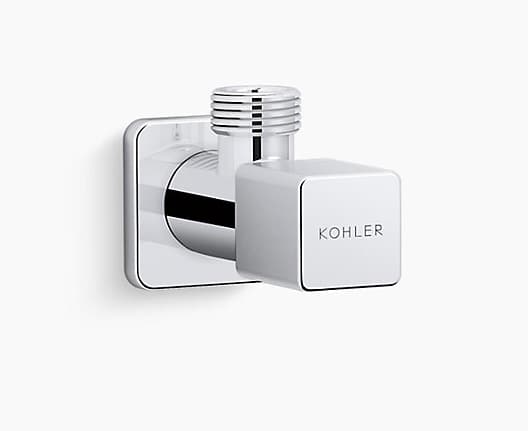Angle Valve Square With Flange | Chrome Finish