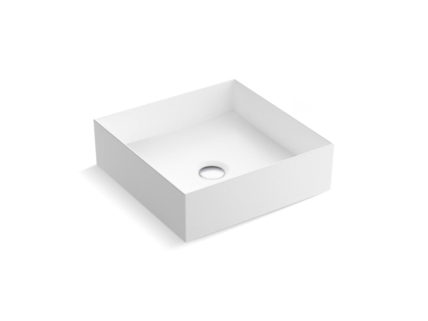 Mica™ Wash Basin Without Tap Hole | Size : 393mm | White Finish — image 1