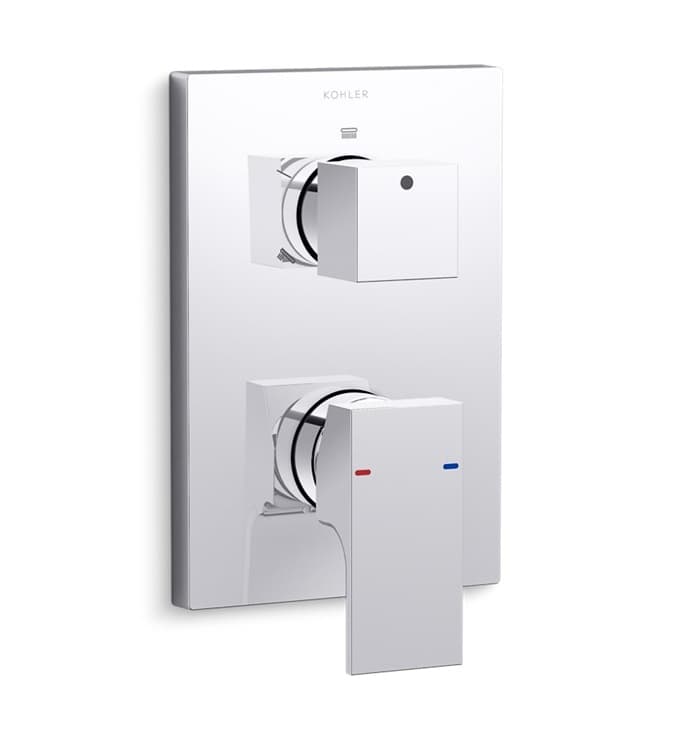 Aqua Turbo 360 Exposed Part For High Flow Single Lever Concealed Diverter | Compatible With Concealed Part (K-99924IN-CP Sold Separately) | Chrome Finish — image 1