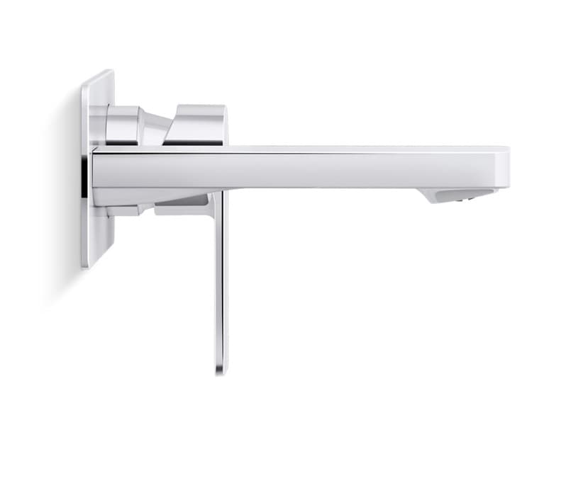 Parallel Exposed Part for Single Lever Basin Mixer (Hot & Cold Water) | Compatible With Concealed Part K-5679IN-CP (Sold Separately| Chrome Finish — image 4