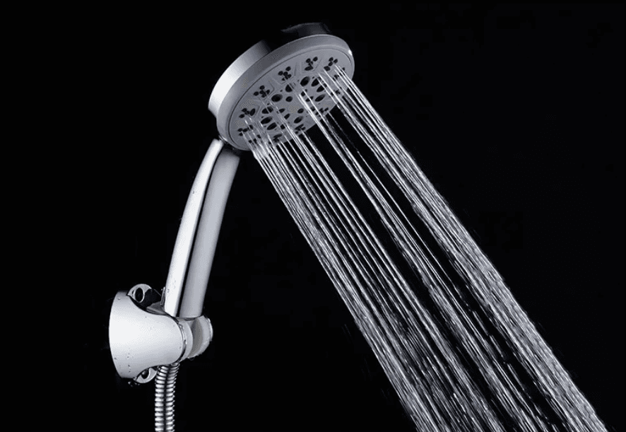 Overhead Shower 100 mm (4") Dia With 5 Flow | Without Shower Arm | Chrome Finish| Material: ABS — image 2