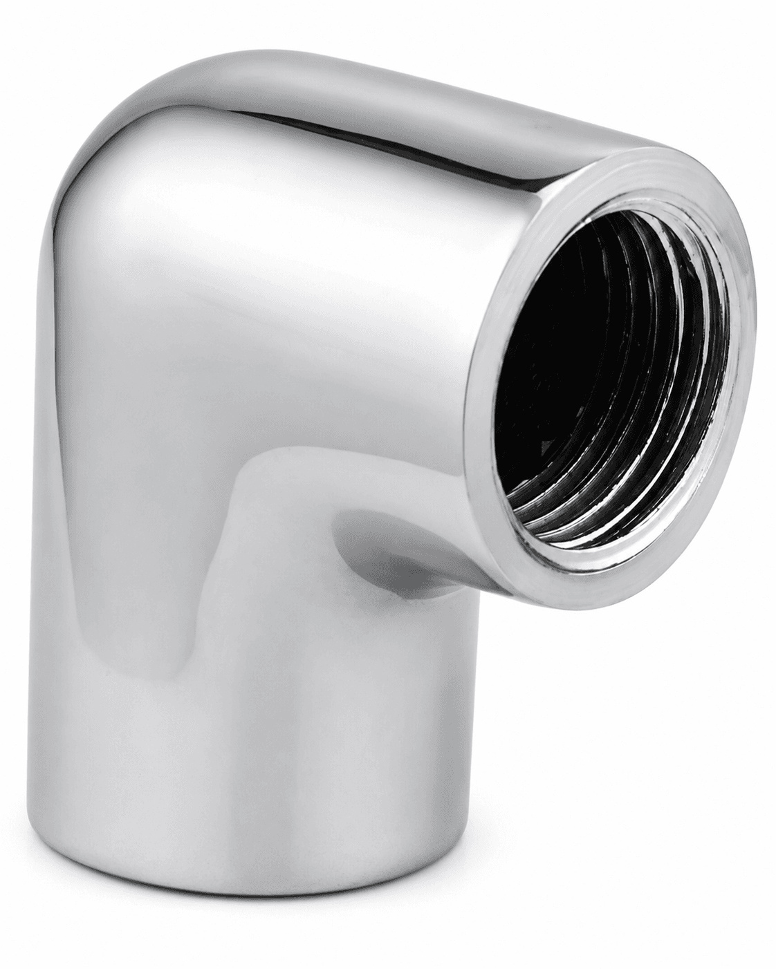 CP Right Angle Elbow | Size: ½" Connector | Chrome Plated Finish — image 1