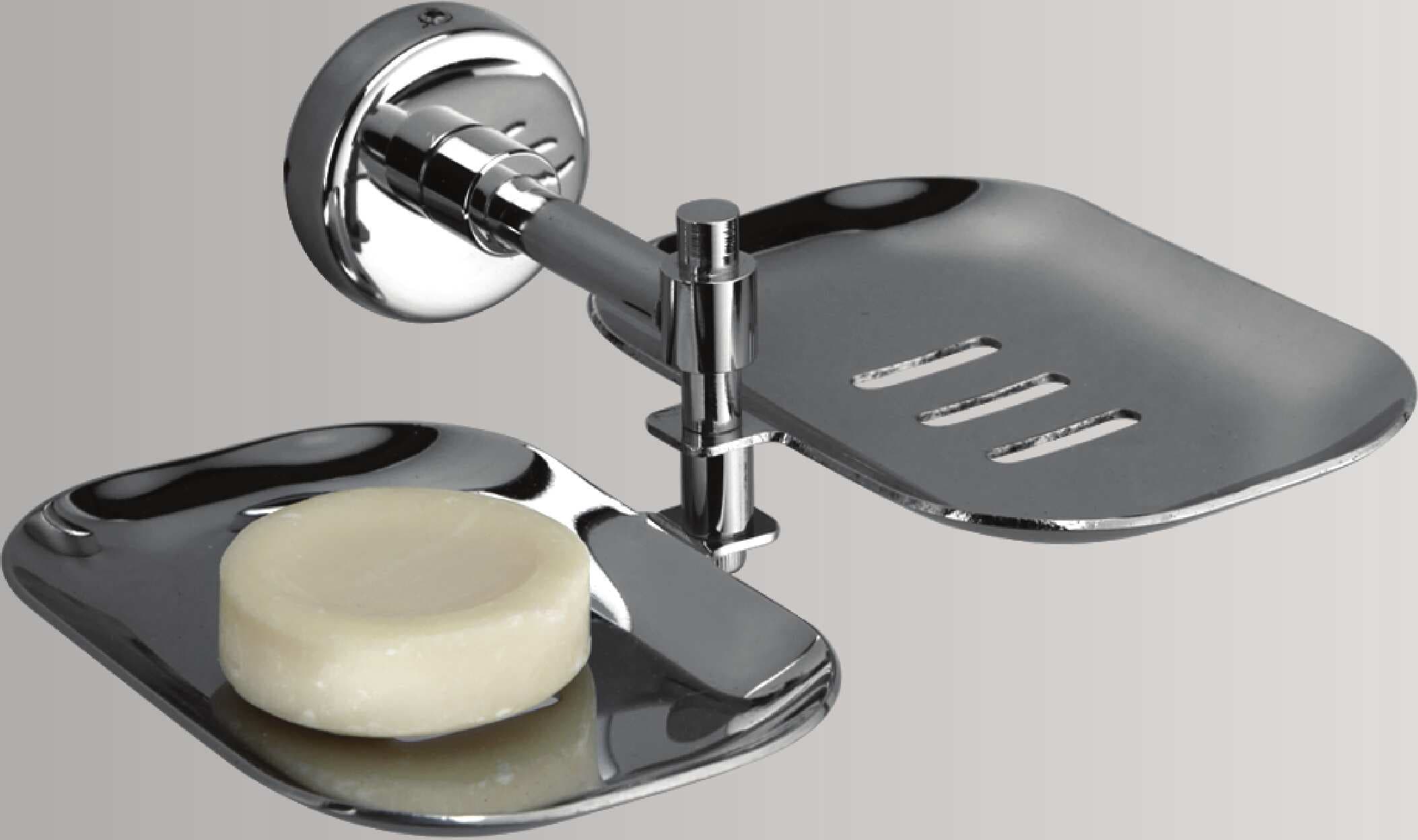 Dual Tray Soap Dish | Material: Stainless Steel 304