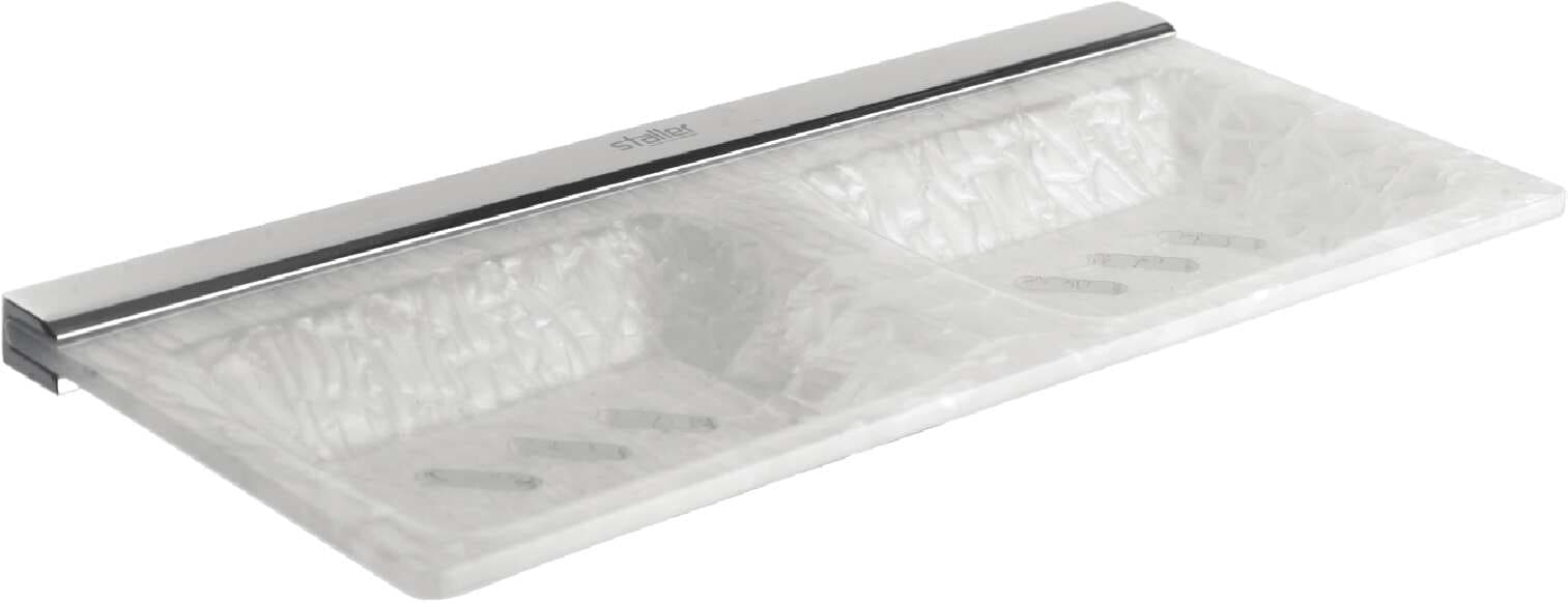 Dual Soap Tray Holder | Material: Acrylic — image 1