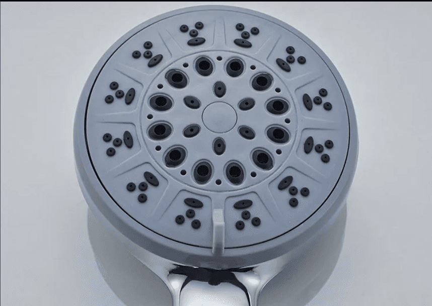 Overhead Shower 100 mm (4") Dia With 5 Flow | Without Shower Arm | Chrome Finish| Material: ABS — image 1