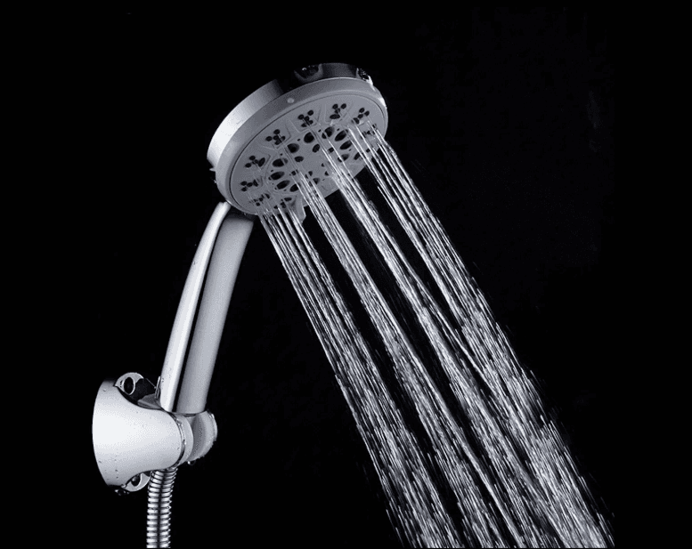 Overhead Shower 100 mm (4") Dia With 5 Flow | Without Shower Arm | Chrome Finish| Material: ABS — image 4