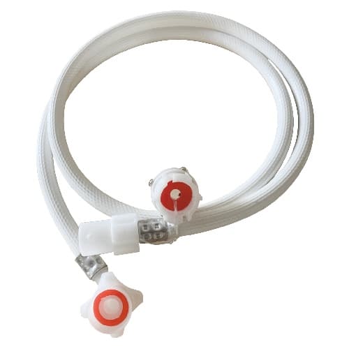Washing Machine Inlet Pipe | Material: Polymer Braided | Finish: White Colour | Size: 1.5mtr — image 1