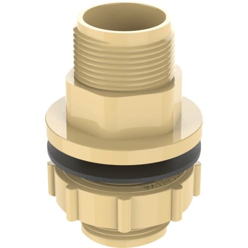Tank Nipple | Material: Brass | Finish: White Colour | Size: 1/2" (15mm)