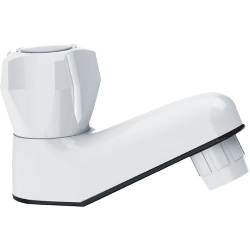 M Series Pillar Tap Short (Cold Water) | Material: Plastic | Finish: White Colour