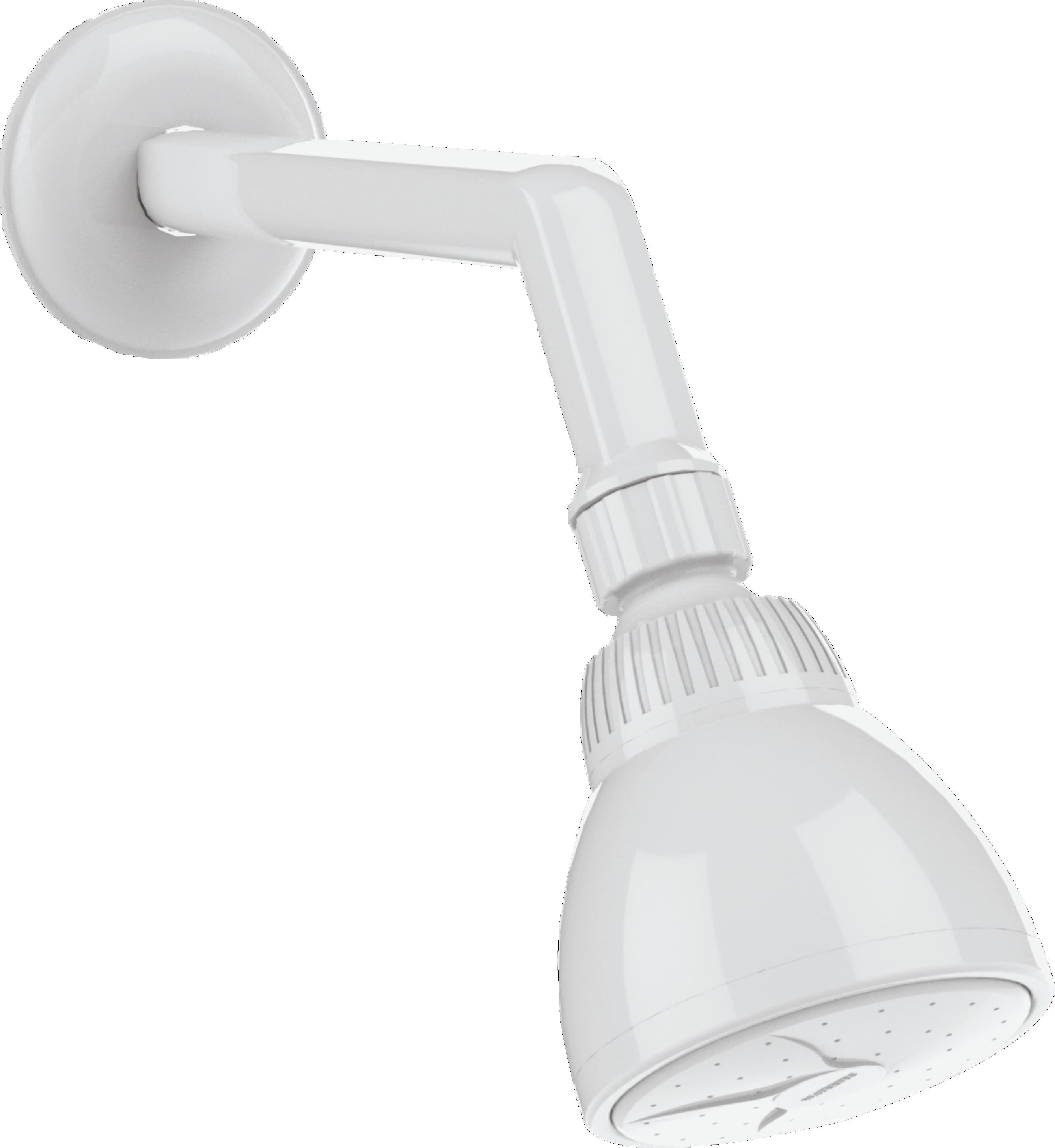 Showers with Shower Arm And Flange | Material: Polymer (ABS) | Finish: White Colour — image 1
