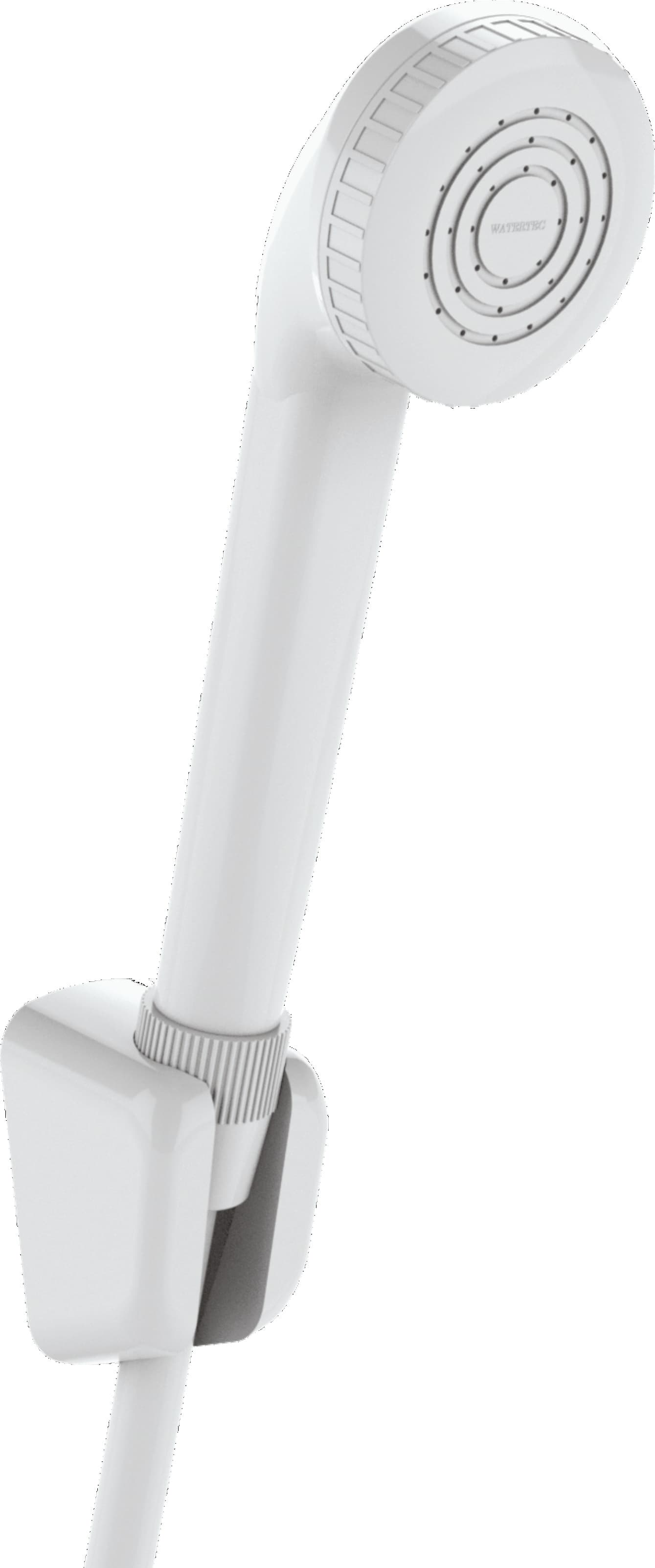 Hand Shower with Connection Tube | Material: ABS Plastic | Finish: White Colour — image 1