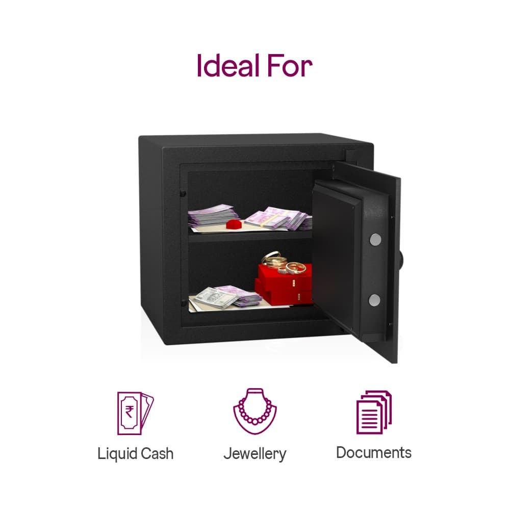 Safe Rhino V1 | Capacity: 55Ltr | Exterior Dimensions: H424 x W460 x D407mm | Lock Type: Key Lock — image 6