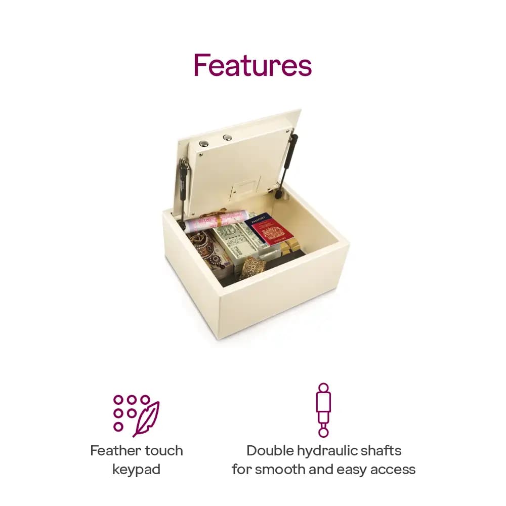 Safe Privy | Capacity: 25Ltr | Exterior Dimensions: H180 x W400 x D350mm | Lock Type: Digital — image 2