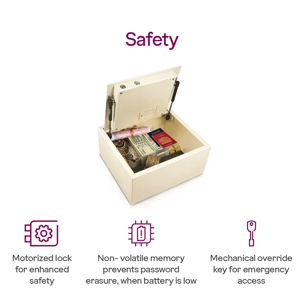 Safe Privy | Capacity: 25Ltr | Exterior Dimensions: H180 x W400 x D350mm | Lock Type: Digital — image 4