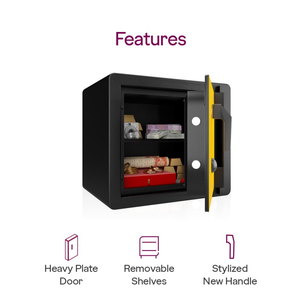 Safe Rhino V1 | Capacity: 55Ltr | Exterior Dimensions: H424 x W460 x D407mm | Lock Type: Key Lock — image 4