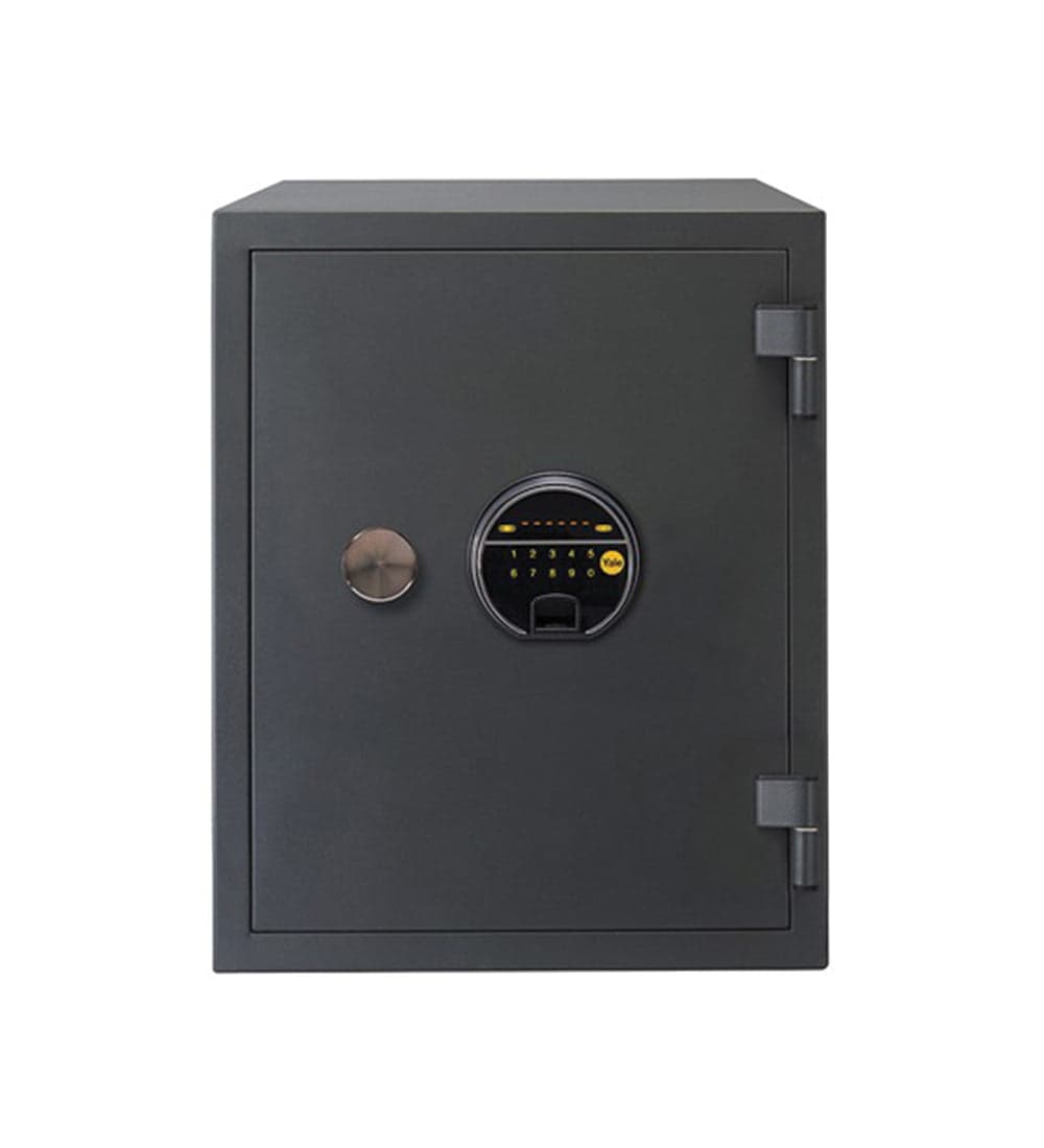 Biometric Fire Safe | Capacity: 25Ltr | Exterior Dimensions: H420 x W352 x D433mm | Access: Fingerprint And PIN Code | Finish: Dark Grey