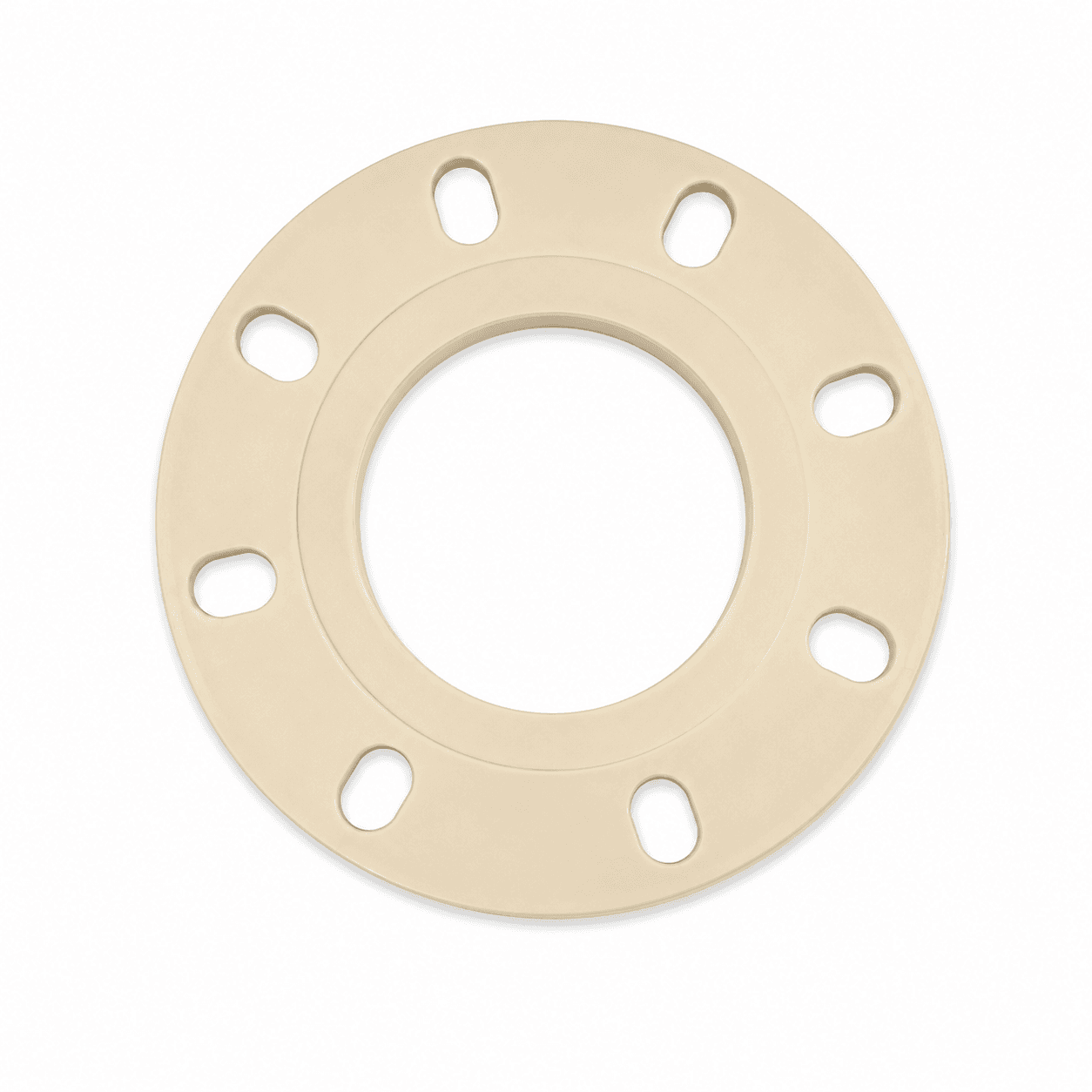 CPVC Flange With Gasket End Cap Open SCH 80 | Size: 2½″(65mm). — image 1