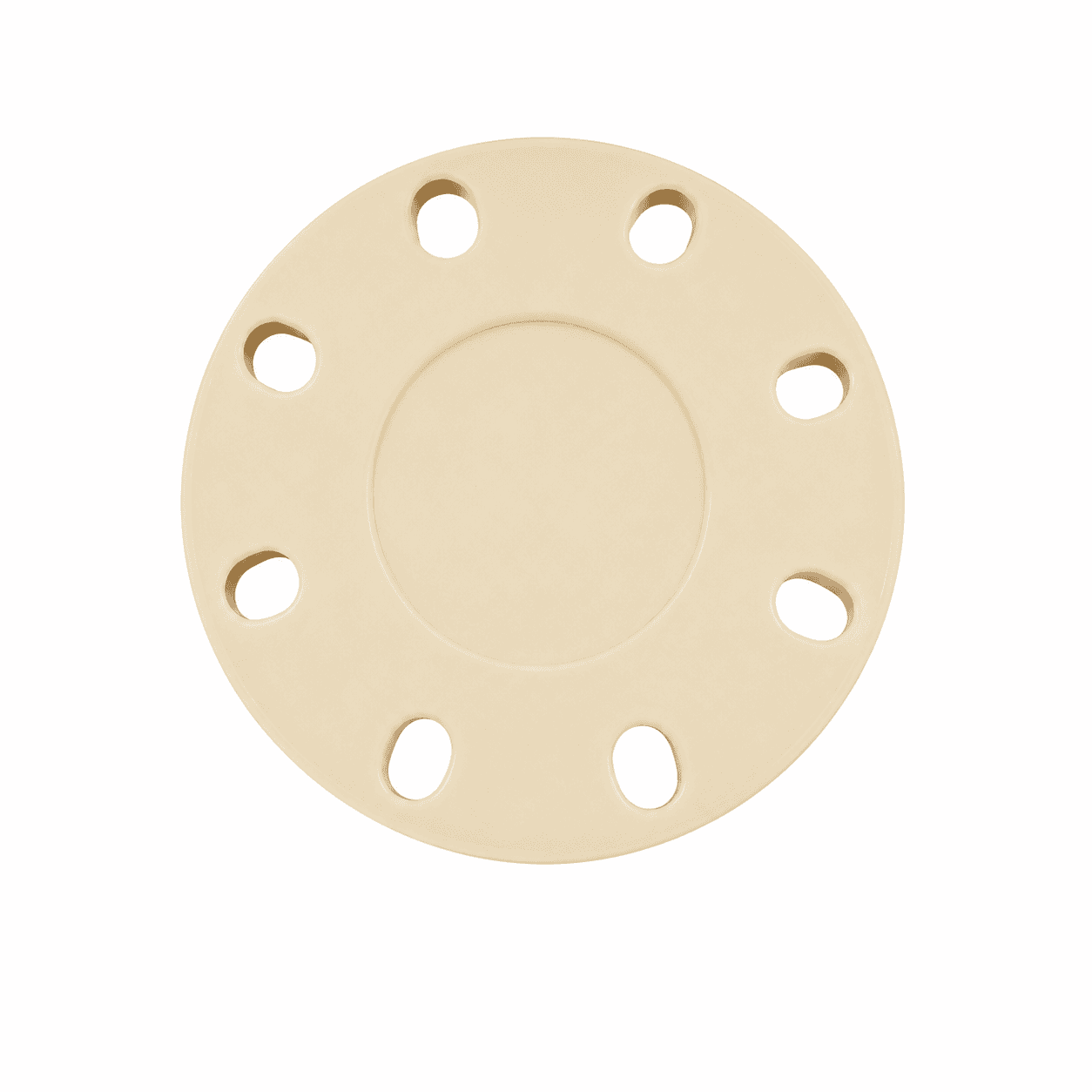 CPVC Flange With Gasket End Cap Closed SCH 80 | Size: 2½″(65mm). — image 1