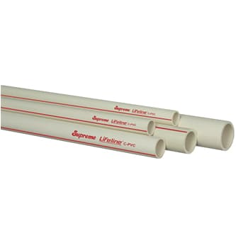 CPVC Pipe (SCH 40) -2½″ (65mm) | Length: 5mtr | For hot and cold water supply | Max operating temperature: 93°C — image 1