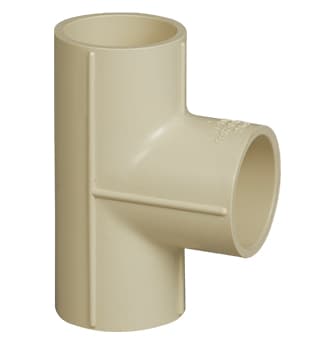 CPVC Tee SCH 40 -2½″ (65mm) | For hot and cold water plumbing | Max operating temperature: 93°C — image 1