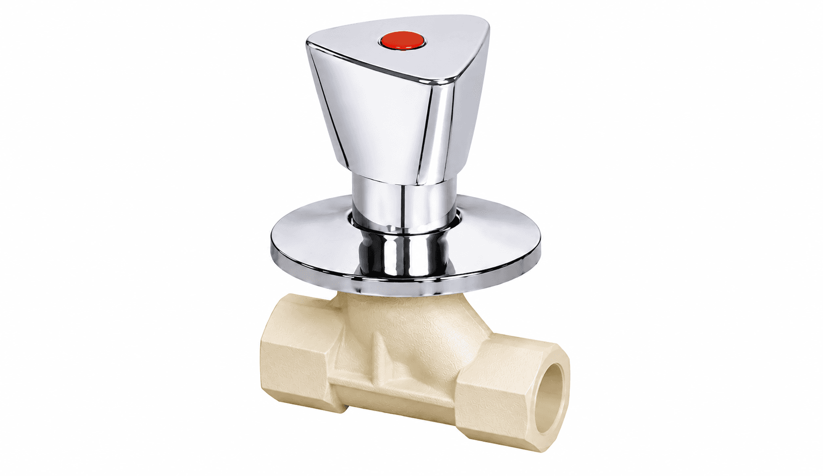 CPVC Triangle Concealed Valve - ¾″ (20mm) | For hot and cold water plumbing | Max operating temperature: 93°C — image 1